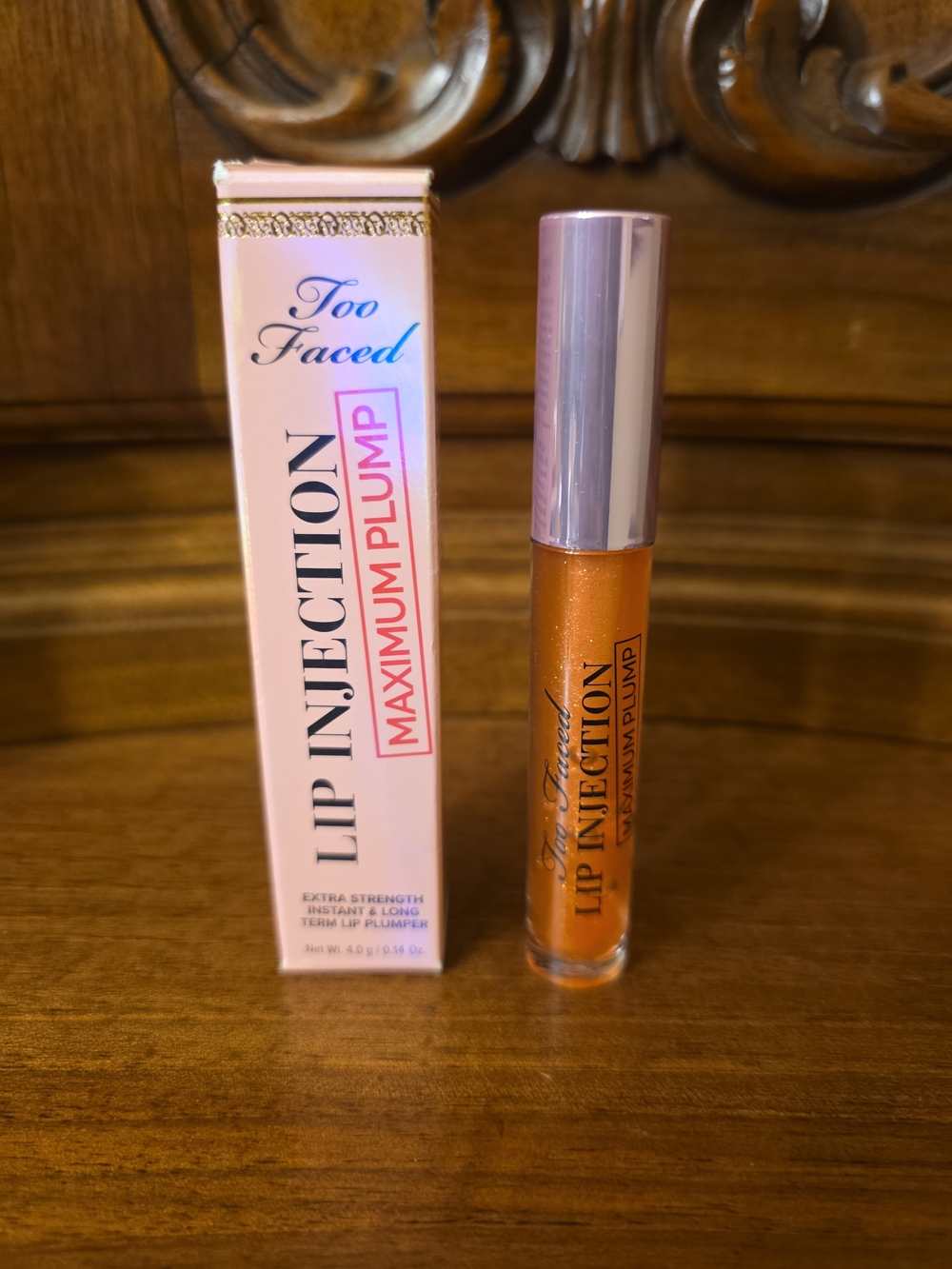 Too Faced Lip Injection Maximum Plump, Cotton Candy Kisses, .14oz--NIB